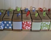 12 Kraft Favor Boxes 3x3x2