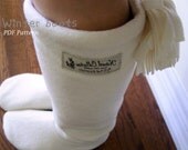 no 21  Women Fleece Boots PDF Pattern (US size 5-10)