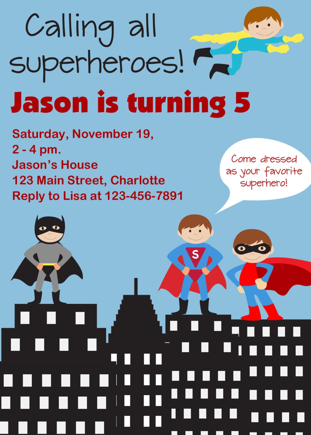 Free Batman Printable Invitations