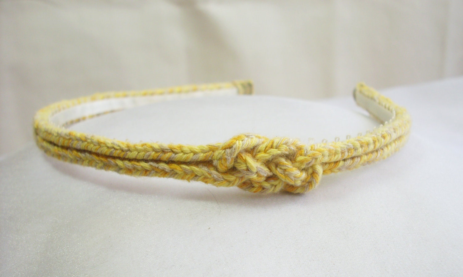 Yellow Recycled Cotton Knotted Headband