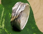 Banana Leaf Fine Silver Ring