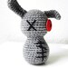 PATTERN - Zombie Bunny - Crocheted Halloween Amigurumi