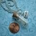 Glass vial bottle Dandelion seed WISH Necklace