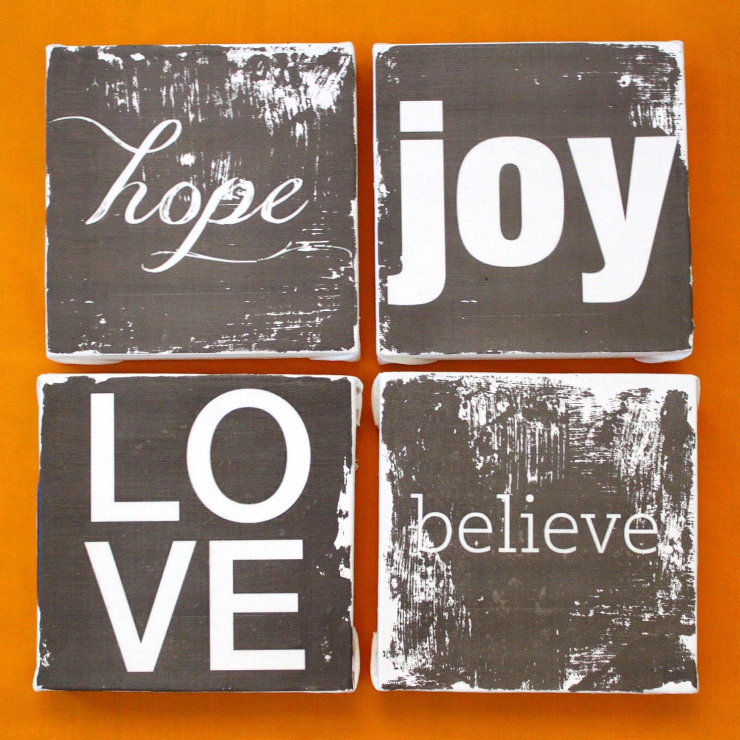 Subway Art Wall Hanging Canvas 6" x 6" - Inspirational Art - Those who believe in the BEAUTY of their dreams...