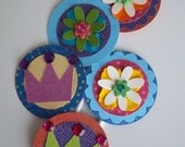 Flowers and Crowns- Cupcake Toppers