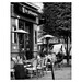 Paris Cafe,The Philosophers, French Sidewalk Cafe, Paris, France, Black and White, Unmatted 8x10 Print