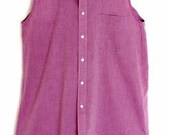 upcycled ladies shirt dress -US 6/8 EU 38/40