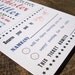 Baseball Ticket Wedding Invitation (Sample)