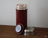 Vintage Red Heavy Metal Thermos Made in France