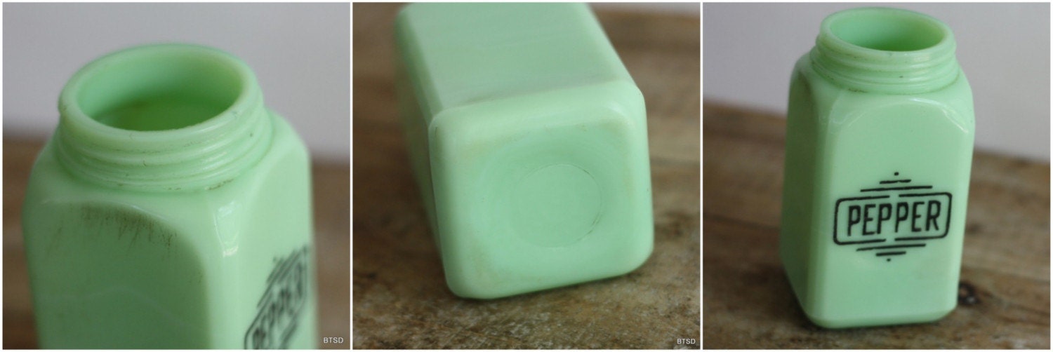 Vintage Jadeite Jadite Antique Pepper Shaker