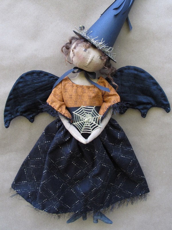 Bewitched Halloween Angel PRINTED PATTERN by cheswickcompany