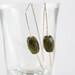 earrings gemstone sterling silver labradorite free shipping blue grey simple minimal modern geometric lightweight