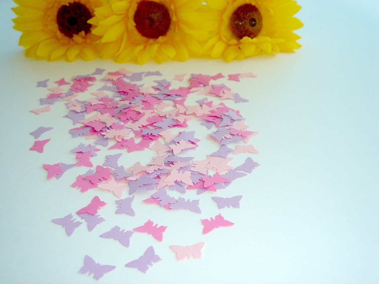 300 Pieces - Garden Butterfly Hand Punched Confetti - Perfect for Weddings, Showers and Anniversaries available in your choice of colors