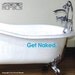 Wall decals GET NAKED Vinyl lettering stickers interior decor by Decals Murals