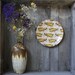 Grasshopper  - Handmade Decoupage Under Glass Plate