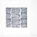 Gray Art Garden Stems Gray Modern Art Linocut Print of garden stems 8x10 Printmaking