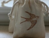 muslin favor bags SoAr x10, muslin wedding favor bags, gift bags for goodies, party favor bags, reception favor