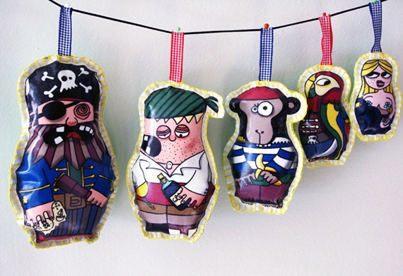 Pirate garland decoration Wall art