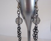 Bead and Chain Earrings