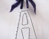 Personalized Initial Beaded Wire Decoration