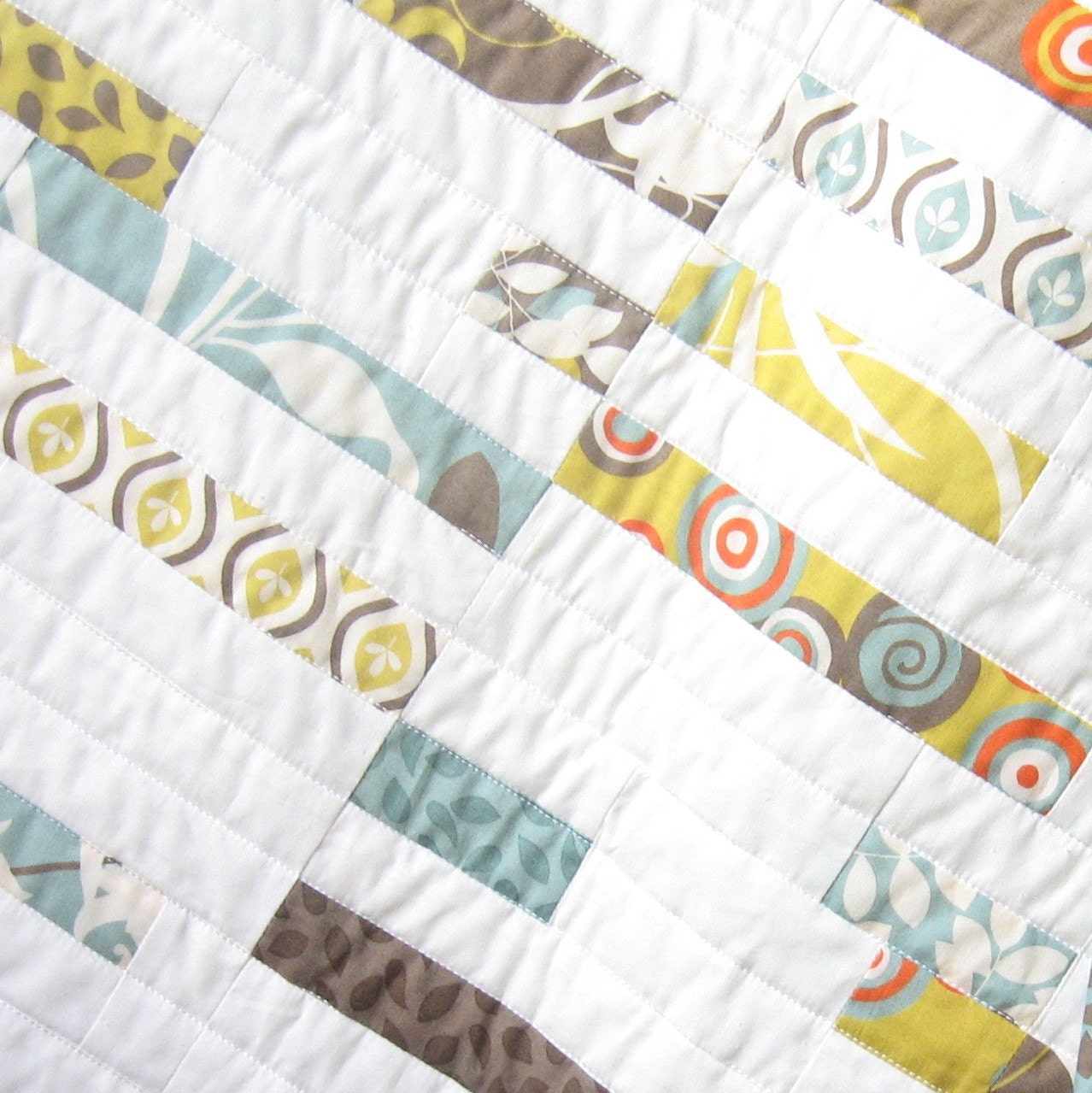 PDF PATTERN Modern Stripes King Queen Twin Crib Quilt