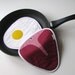 juicy steak and fried eggs potholders - fun potholders - kitchen potholders - made to order