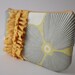 ruffled clutch -- optic blossom