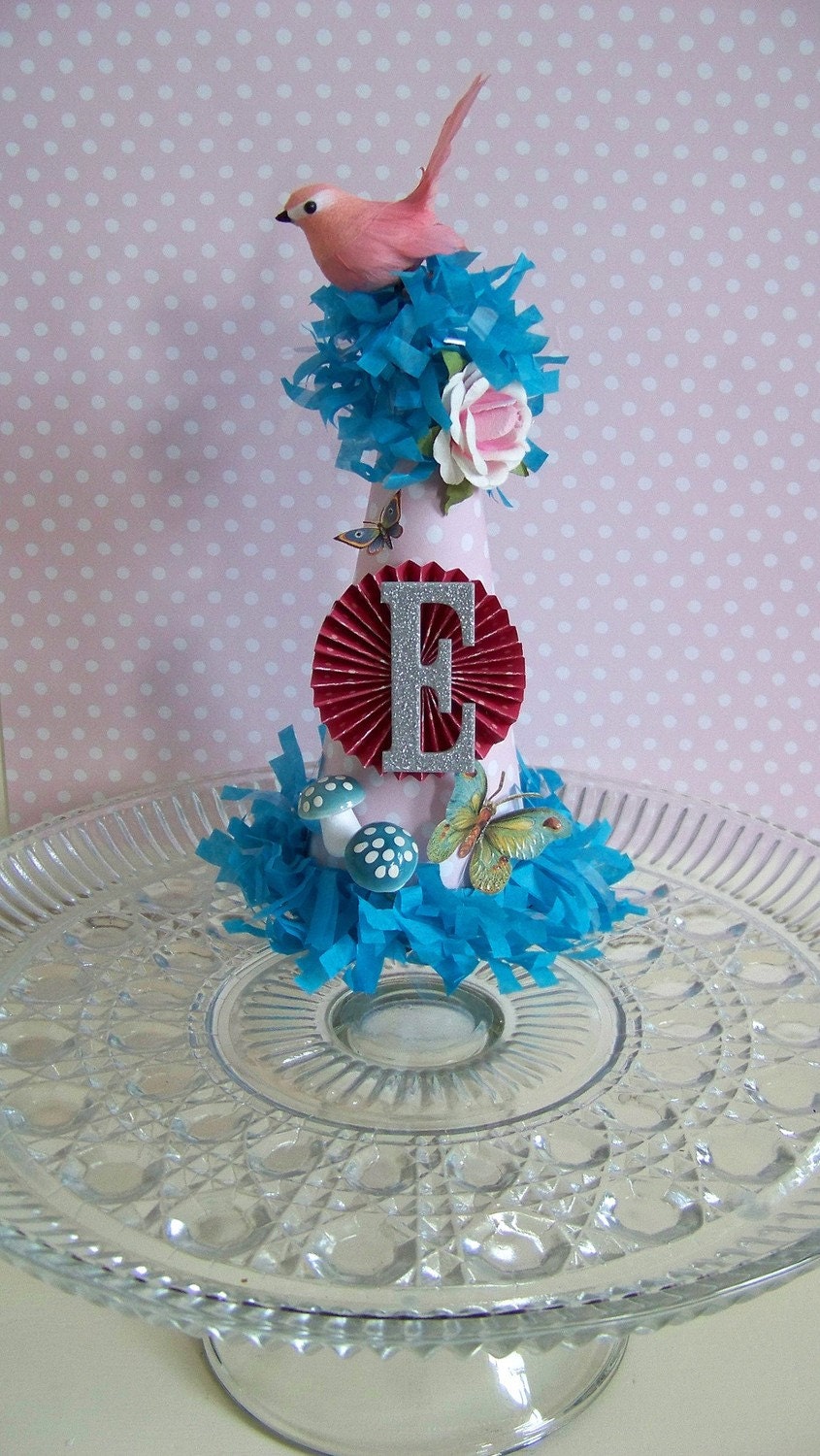 Pretty Birdie cake topper