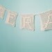 Custom Fillet Crochet Text Garland 5-6 Letters