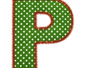 Pretty Applique Font Machine Embroidery Designs Appliques Patterns in 5 sizes 2", 3", 4", 5" and 6"