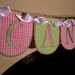 Candy Shop Banner ITH Machine Embroidery Applique Design Pattern all done In-The-Hoop in 4 sizes 4", 5", 6" and 7"