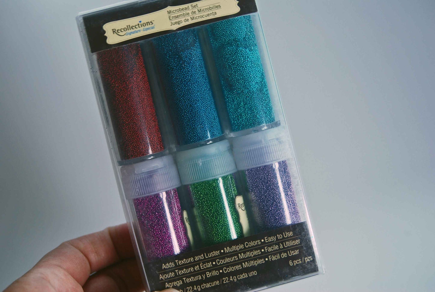 Recollections Microbead Set -- Bright Metallics -- Passion Heather Ocean Capri Cricket Cherry