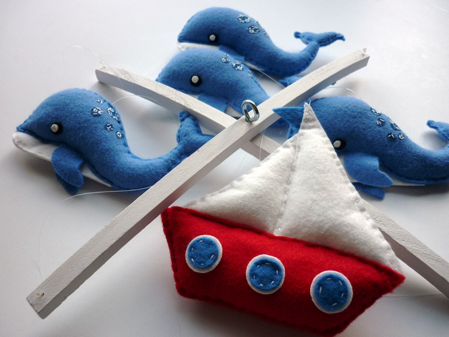 Blinky the Happy Blue Whale and Friends Baby Mobile