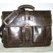 Leather Laptop Bag Briefcase Shoulder Cross body Bag Satchel Ariel in Dark Brown fits a 17 and 15 inches laptop