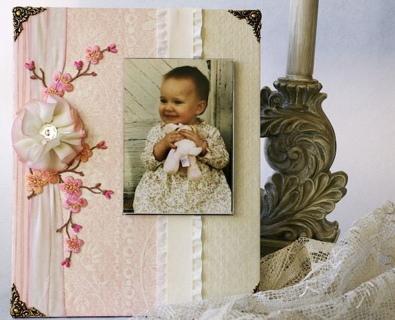 Photo Frame, Baby Girl,   , Cherry Blossom,