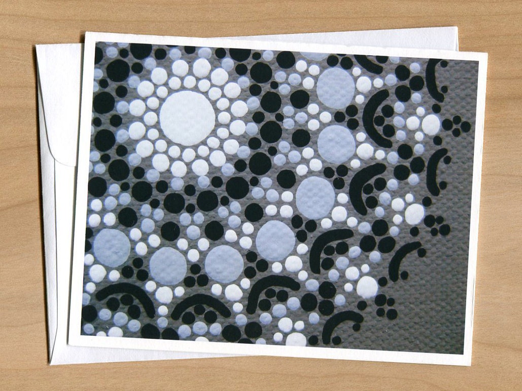 Set of 5 Mandala Note Cards - Blank Inside