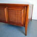 Mid Century Modern Danish Style Caned End Table