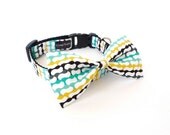 Bowtie Collar -Emerald Wave-