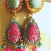 So blue India earrings