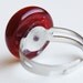 Evil Eye Lampwork Handmade Adjustable Size Ring