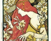 11x17 Vintage French Advertisements Poster. Art nouveau. L'Ermitage by Paul Berthon - 003