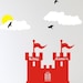 Boys Kings Castle 4 color Wall Decal Personalize It