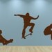 Skateboarders Vinyl Decals / Skate tricks Wall Vinyl