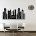 City Skyline Vinyl Decal Wall Mural, Graphic