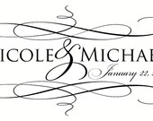 Custom Monogram - Wedding Couple (M3)