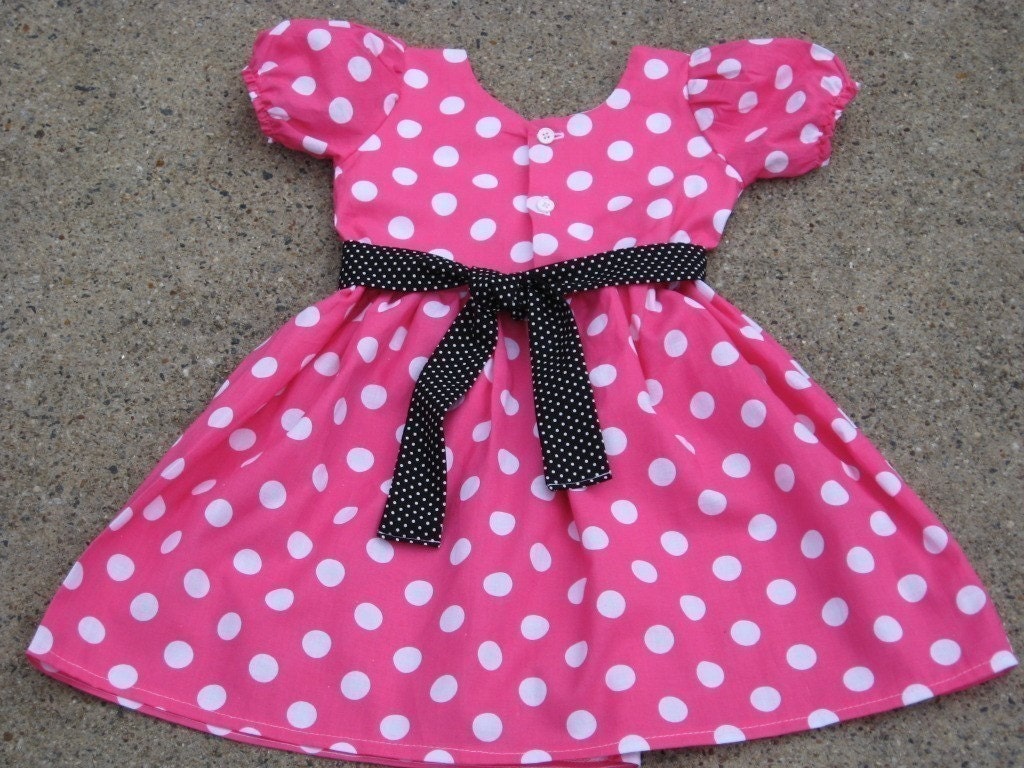 Custon Boutique Minnie Mouse Dress 12 Months to 6 Years