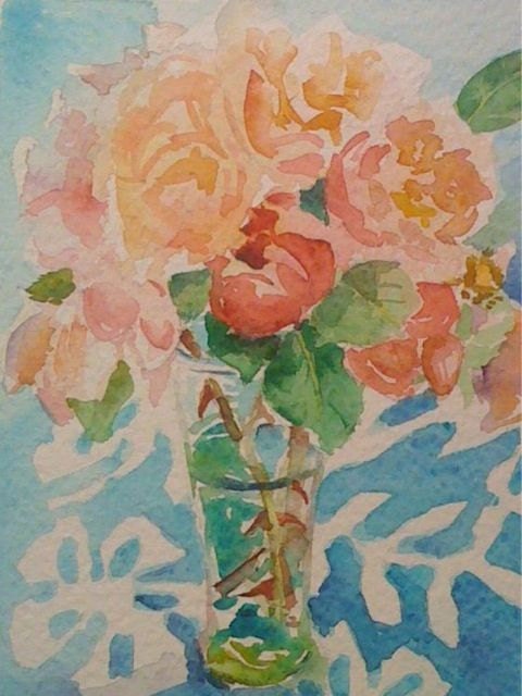 A posy of Albertine Roses