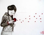 LITTLE GIRL original drawing (9x12 inches)
