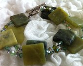 Yellow Turquoise Square Stone Bracelet