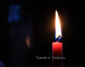 Romantic Still LIfe Fine Art Photography 8x10 date night dinner red candle flame hot fire light dark Free US Shipping